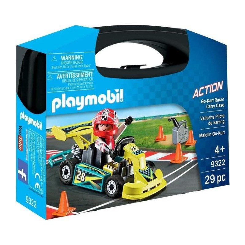 PLAYMOBIL 9322  Action  Valisette Pilote de Karting