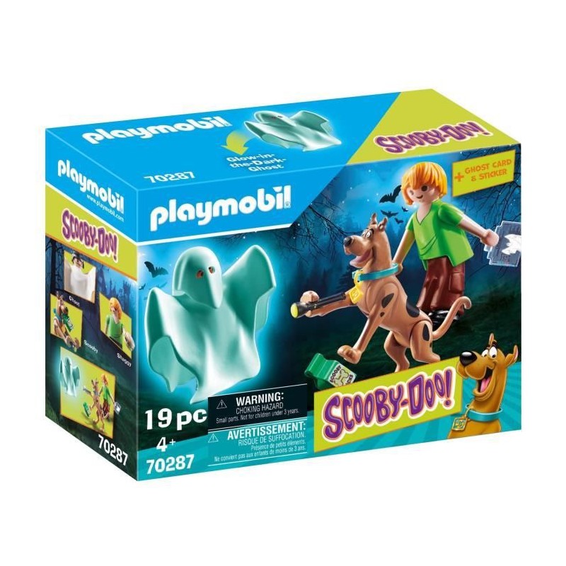 PLAYMOBIL SCOOBY DOO ! Scooby & Sammy avec fantôme  70287