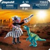 PLAYMOBIL 70693  PLAYMOBIL Duo Braconnier vélociraptor