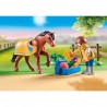 PLAYMOBIL 70523 Cavalier avec poney brun