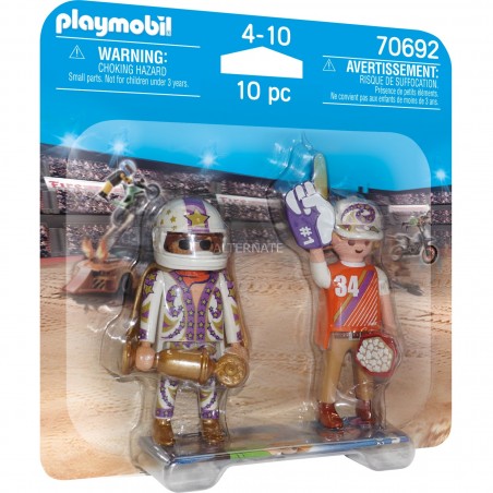 PLAYMOBIL 70692 Figurine miniature équipe moto