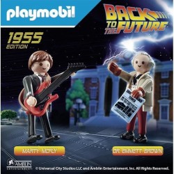 PLAYMOBIL Back to the Future Marty Mcfly et Dr. Emmett Brown Set Complet 70459