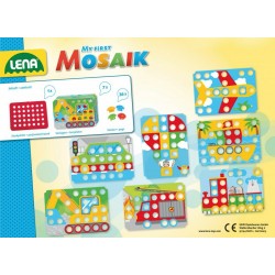 LENA MA PREMIERE MOSAIQUE MOYENS DE LOCOMOTION 36 PIECES 84730