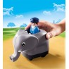 PLAYMOBIL 1.2.3 70405 TRAIN DES ANIMAUX