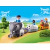 PLAYMOBIL 1.2.3 70405 TRAIN DES ANIMAUX