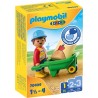 PLAYMOBIL 1.2.3 70409 OUVRIER AVEC BROUETTE