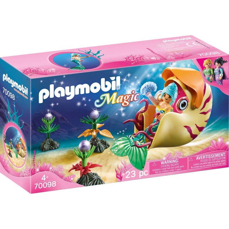 Playmobil Magic 70098  Sirène avec sonde à Escargot