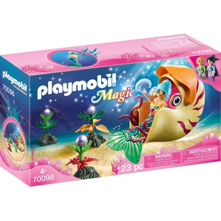 Playmobil Magic 70098  Sirène avec sonde à Escargot