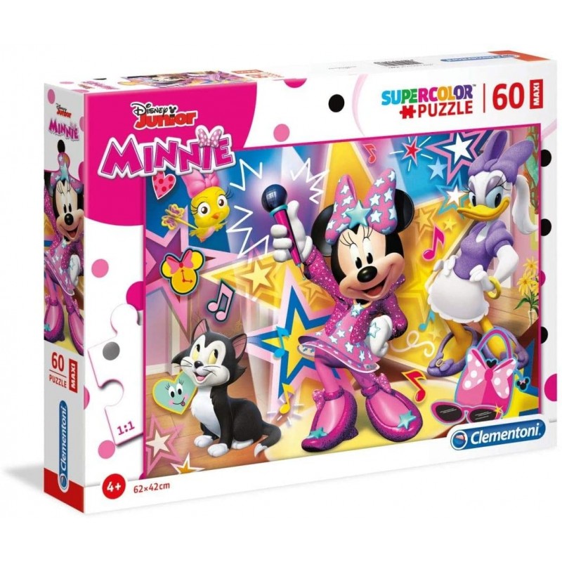 Clementoni 26443 puzzle Supercolor  Minnie Happy Helpers 60 Maxi pièces 26443