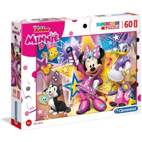 Clementoni 26443 puzzle Supercolor  Minnie Happy Helpers 60 Maxi pièces 26443