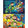 Clementoni puzzle Ben Ten 2 puzzles de 20 pièces supercolor 07035