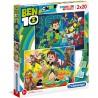 Clementoni puzzle Ben Ten 2 puzzles de 20 pièces supercolor 07035