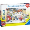 Ravensburger  088515  Puzzle  Chez Les Pompiers  2 x 24 Pièces