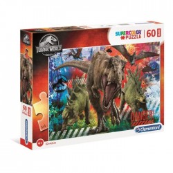 Puzzle Clémentoni SuperColor 60 pièces Maxi dinosaures Jurassic World