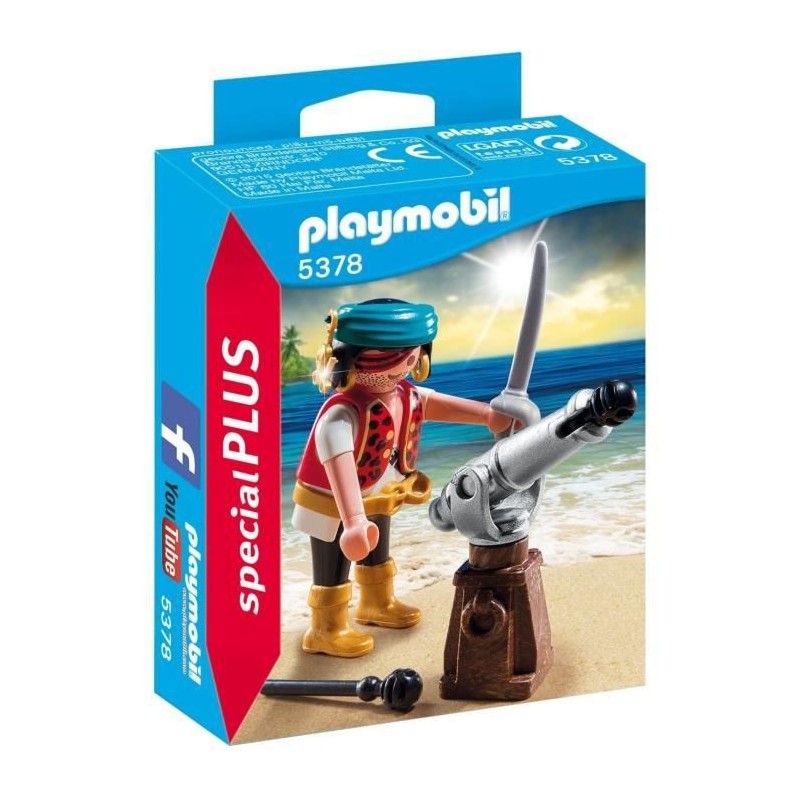 PLAYMOBIL 5378 Spécial plus Canonnier des Pirates