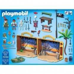 PLAYMOBIL 70150 Les Pirates Coffre des pirates transportable