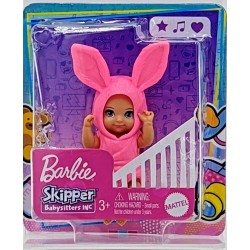 Barbie Skipper Babysitters Inc GPR02 Mini Poupée Bébé en Costume lapin rose GRP02