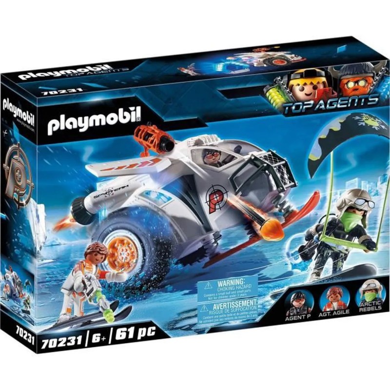 PLAYMOBIL  Top Agents 70231 Véhicule des neiges