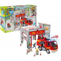 Revell 00852 Junior Kit Caserne Pompier à construire rouge