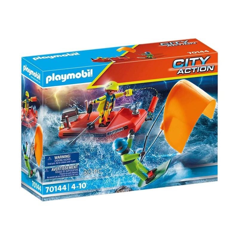 PLAYMOBIL 70144 City Action Secouriste et kitesurfer