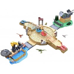 Mattel Jurassic World Mini Battle Arena Playset + Dinos HBT63