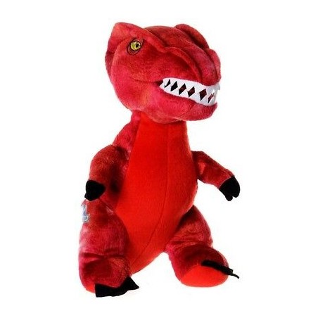 PELUCHE JURASSIC WORLD ALLOSAURE ROUGE  33 CM