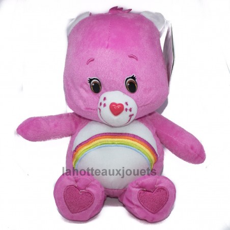 PELUCHE OURS CARE BEARS FUSHIA 22 CM 93421d