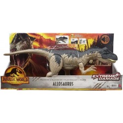 Mattel Jurassic World Dinosaure Extreme Damage Roarin Allosaurus HFK06
