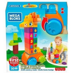 Mega Bloks La Girafe des Chiffres, jeu de blocs de construction 30 pièces gfg19