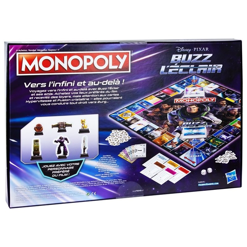 MONOPOLY BUZZ L'ECLAIR DISNEY EN FRANCAIS F80464472