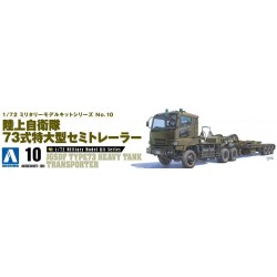 AOSHIMA AO00997 MAQUETTE KIT JGSDF TYPE 73 HEAVY TANK TRANSPORTEUR 1/72e