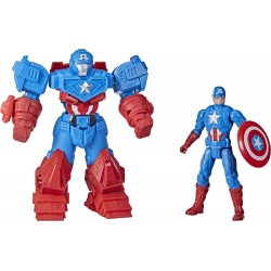 Marvel Avengers Figurine Captain America Deluxe et armure Mech Strike 15 cm F0262