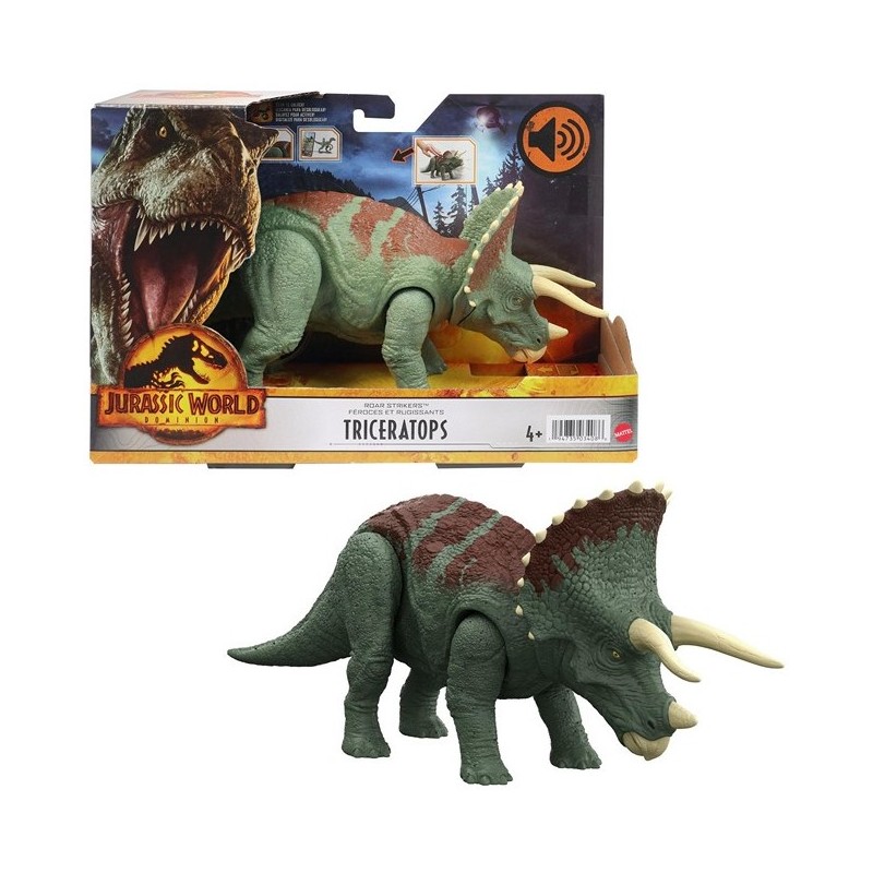 Jurassic World Dinosaure articulé Tricératops  avec son code ADN scannable HDX40