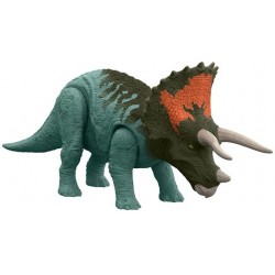 Jurassic World Dinosaure articulé Tricératops  avec son code ADN scannable HDX40