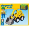 Playmobil 1.2.3  6775 Engin de chantier Chargeur et Ouvrier