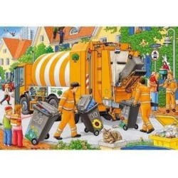 RAVENSBURGER PUZZLE COLLECTE DES ORDURES 2X12 PIECES 073178