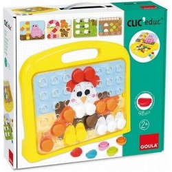 GOULA MOSAÏQUE ANIMAUX DE LA FERME CLIC EDUC 48 PIECES 53443