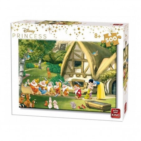 KING Puzzle Disney Princesse Blanche Neige et les sept nains 500 pièces  55916