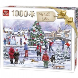 King puzzle Winter Hiver Fun 1000 pièces 55935
