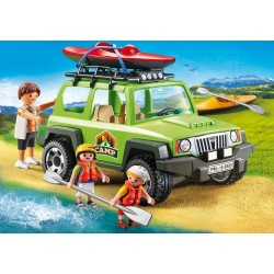 PLAYMOBIL FAMILY FUN 9154 OFF ROAD SUV CAMIONNETTE ET CANOE