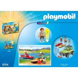 PLAYMOBIL FAMILY FUN 9154 OFF ROAD SUV CAMIONNETTE ET CANOE