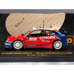 CITROEN XSARA WRC N° 1  WINNER RALLY MONTE CARLO 2005 LOEB/ELENA RAM 167 IXO MODELS