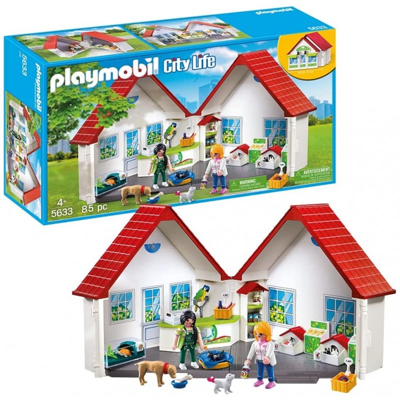 PLAYMOBIL 5633 CITY LIFE MAISON ANIMALERIE TRANSPORTABLE