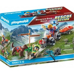 Playmobil 70662 Rescue Action Secouristes de montagne avec Quad tout-terrain
